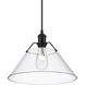 Orwell 1 Light 14 inch Matte Black Pendant Ceiling Light